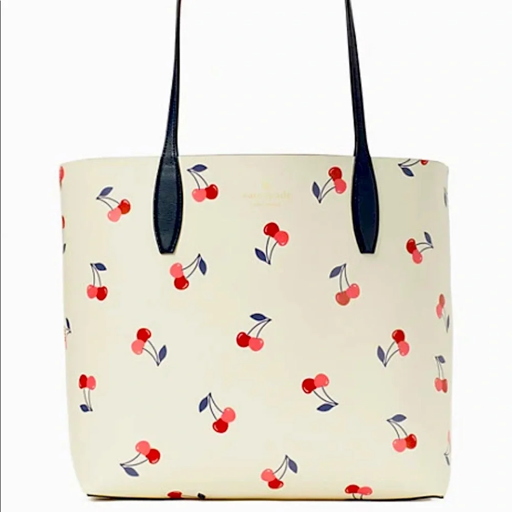 New Kate Spade bing large reversible cherry tote - Picture 3 of 16